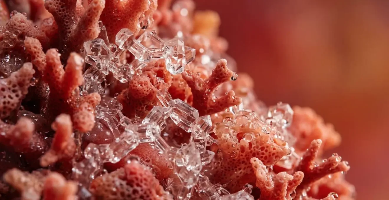 Macro view of skin showing allergic reaction process