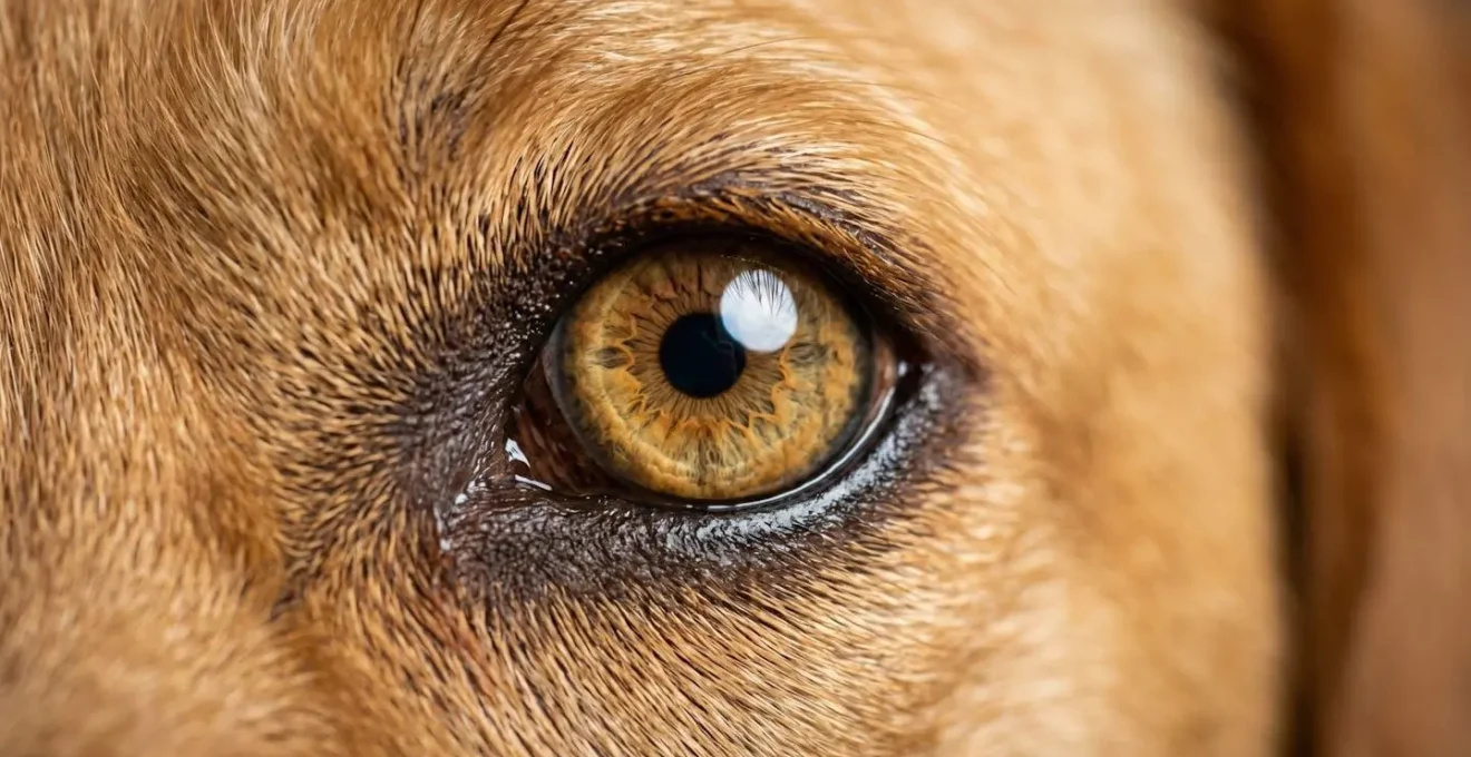 Macro shot showing transformation and healing in rescue dog recovery