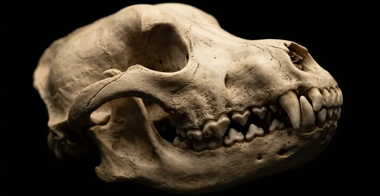 Scientific comparison of Rottweiler skull structure showing jaw musculature